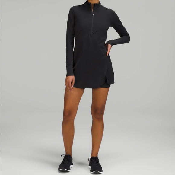 lululemon athletica Dresses & Skirts - Lululemon Nulux Long Sleeve Tennis Golf Athletic Dress Size 4